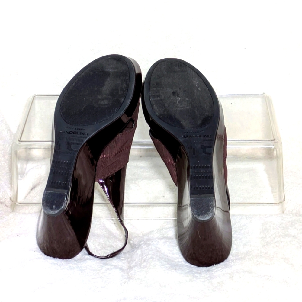 Women's Bandolino Wedge Platform Sandals, Brown, Summer Casual, Sz 7 - Picture 6 of 8